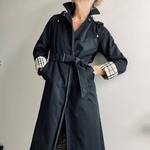 Burberry London black trench coat